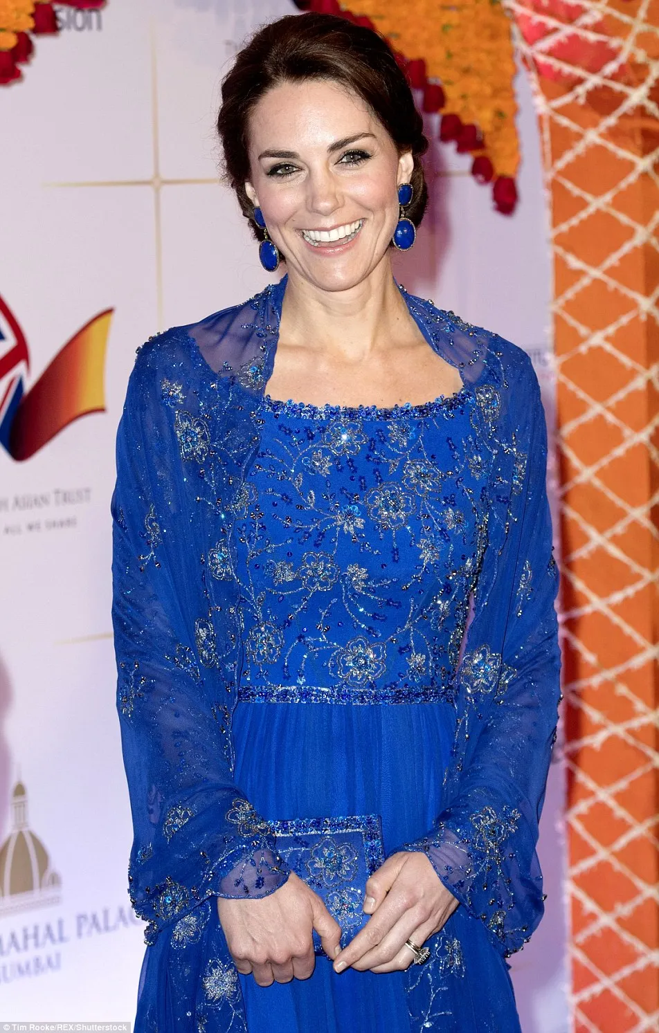 royal blue chiffon jacket