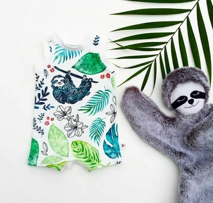 

Emmababy Newborn Kids Baby Girl Boy Cartoon Sleeveless Romper Jumpsuit Outfit Casual Summer Clothes