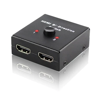 

New Mini HDMI Bi-Direction Switch Splitter support 4K 3D HDCP 1 input to 2 outputs and 2 inputs to 1 output
