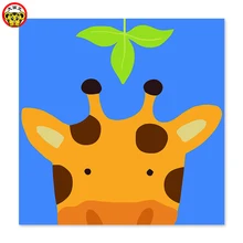 Картина по номерам художественная краска по номерам маленькие глаза, жираф, лист нарисованная на холсте цифровая краска ing известные краски ings абстрактная pa