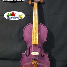 Фиолетовые цвета Лучшие ремесленные электрические и акустические скрипки 4/4