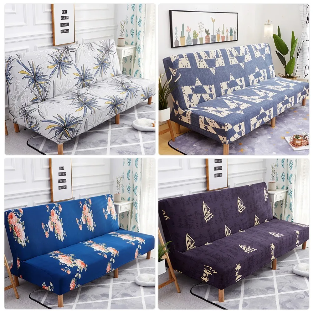 Us 16 44 37 Off Universal Sofa Cover Stretch Elasticity Couch Furniture Without Armrest Folding For Bed In