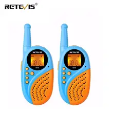 2 шт. иди и болтай Walkie Talkie мини дети радио Retevis RT35 0,5 W 16/22CH UHF PMR цифровой будильник часы USB зарядка PMR446 Детский подарок