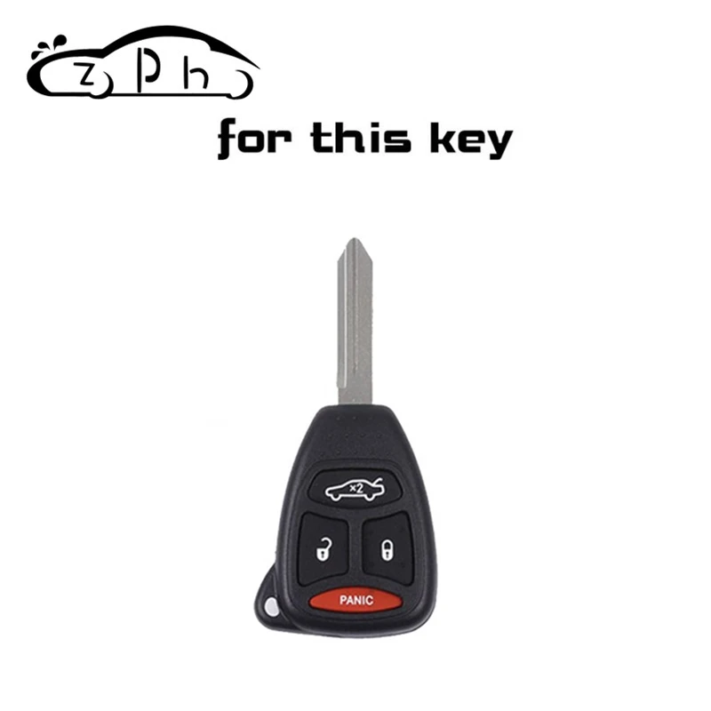 Силиконовый чехол для автомобильных ключей Jeep Wrangler Compass Liberty CHRYSLER 300C PT Cruiser Sebring Dodge