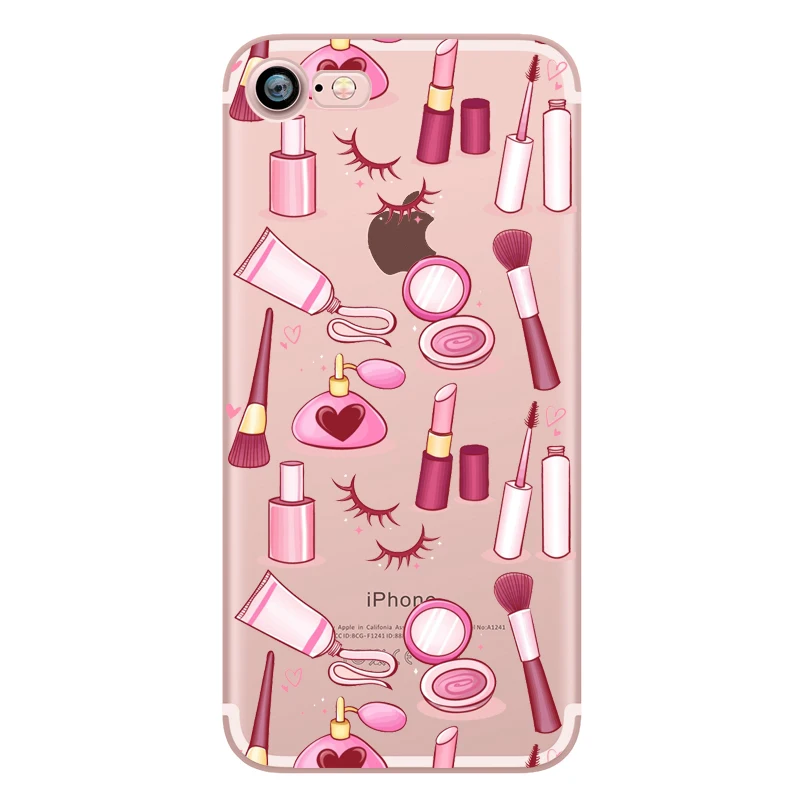 Makeup Sexy Kylie Jenner Lipstick Lips Girls Siliocne Transparent Soft Mobile Phone Case for iphone 7 6 5S 6S Plus SE 5 Fundas (10)