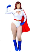 DC Power Girl Spandex Cosplay Traje de Halloween para La Mujer