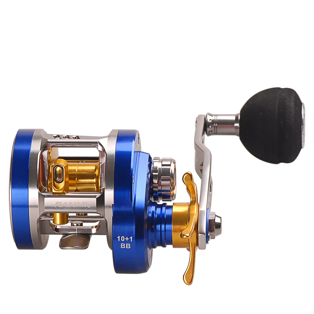 

100% Right /Left Hand Slow Jigging Reel Max Drag 12kg 11BB 6.8:1 Bait Casting Drum Fishing Reel Sea Fishing Molinete Peche