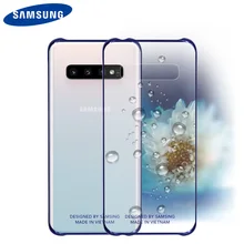 Для samsung S10 чехол Официальный ясно противоударный жесткий чехол прозрачный PC противоударный Galxy S8 S9 S10 плюс S10e задняя