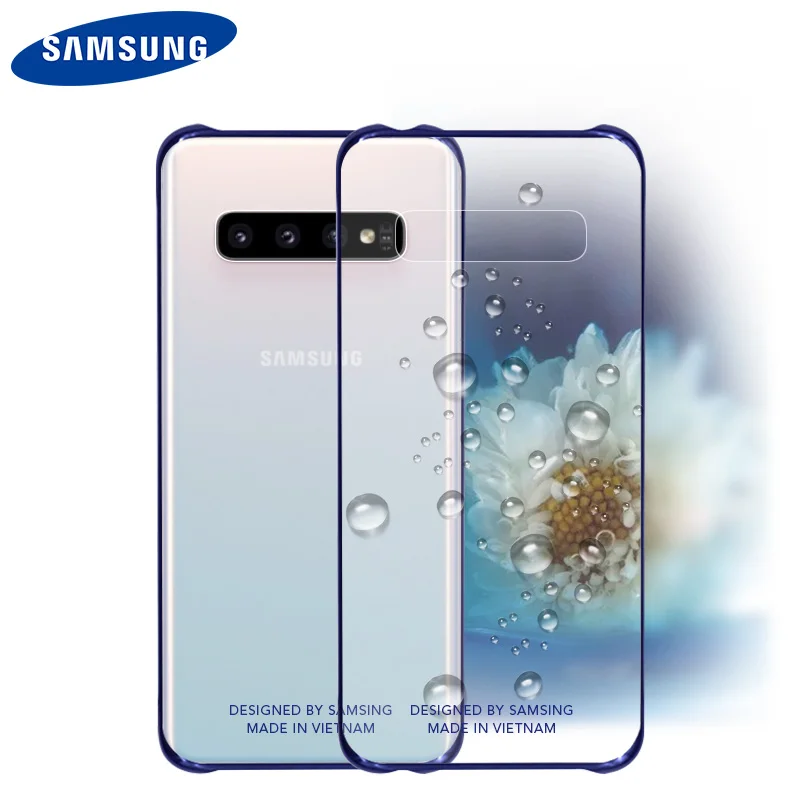 

For Samsung S10 Case Official Original Clear Shockproof Hard Cover Transparent PC Shockproof Galxy S8 S9 S10 Plus S10e Back Case