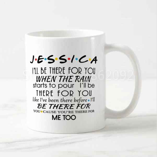 Friends TV Show Cast Personalised Printed Coffee Tea Mug Cup Gift 