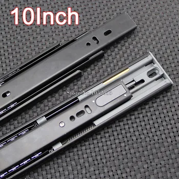 

Hot 1Pair=2PCS 10" Portable 3 Fold Telescopic Steel Ball Bearing Drawer Runners Slides Rail K191