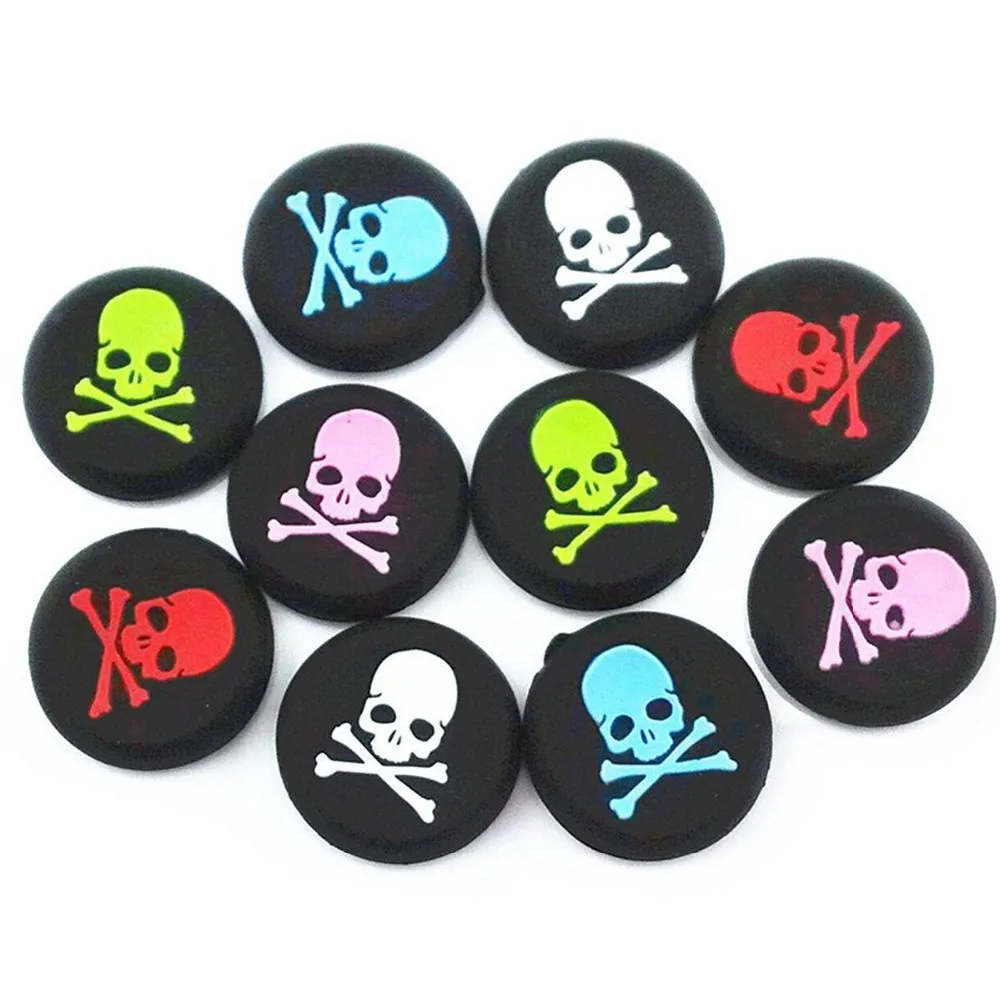 

Best Quality Skull Design Anti-Slip Silicone Analog Thumb Stick Grip Caps for Sony PS3 Controller Joystick Protect Cover for PS3