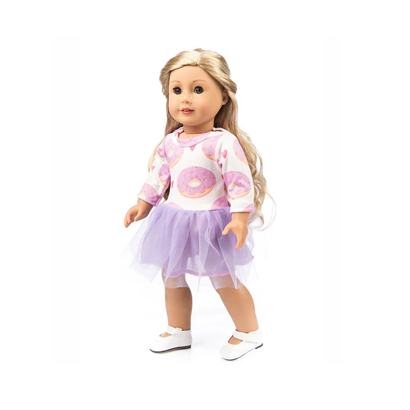 18-дюймовое Кукольное платье-фасон, одежда для детей с рисунком из мультфильма «Мой маленький детский-1" /43-46 см life/кукла Generation аксессуары-милая игрушка верхняя одежда для девочек, подарки