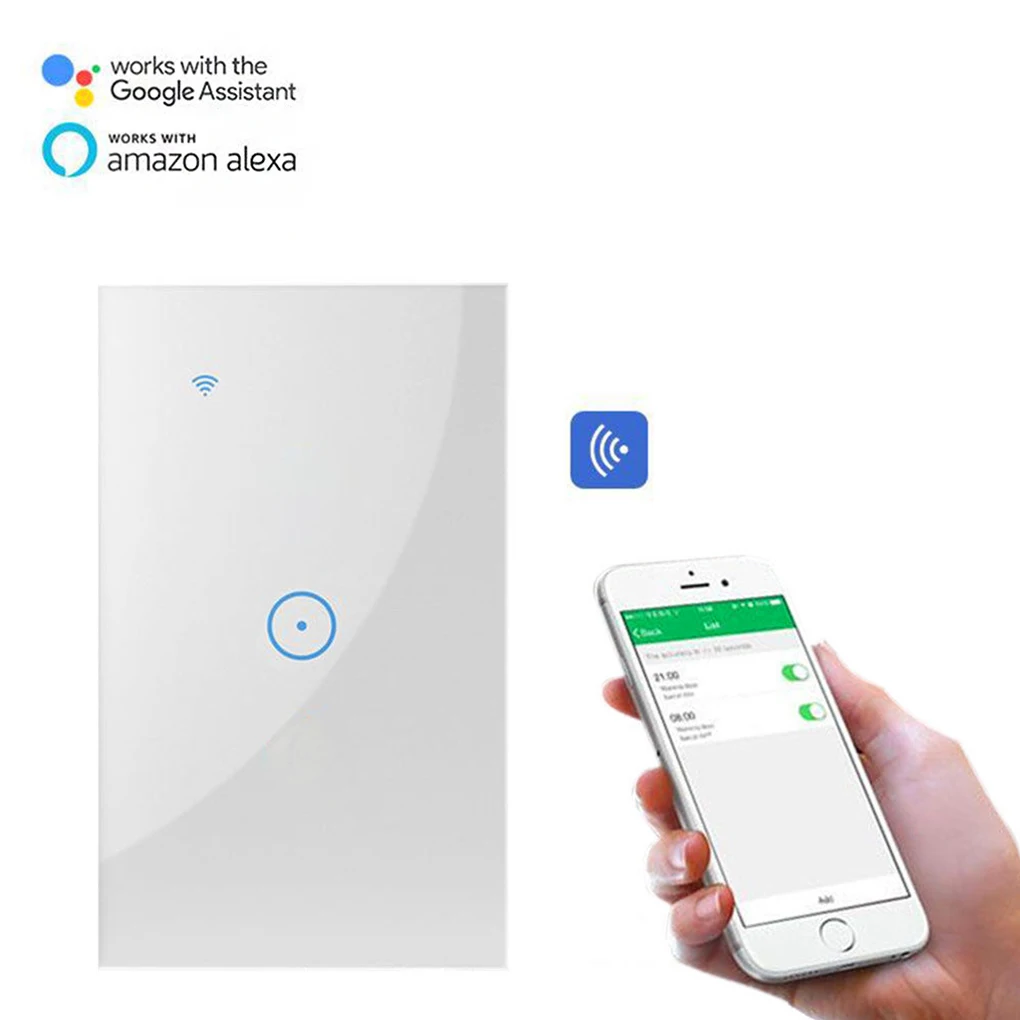 Замена для Alexa/Google APP 1/2/3 умный дом, Wi-Fi, сенсорный настенный выключатель Панель Interlligent предметы домашнего обихода