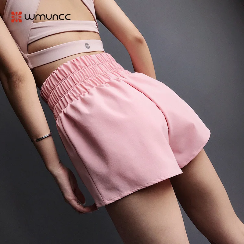 

Sport Shorts Women Double Layer Sexy High Waist Yoga Leggings Loose Breathable Quick Dry Gym Outdoor Running Jogging Sportwears