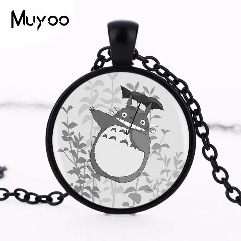 Колье с логотипом My neightain Totoro винтажное ожерелье мультяшным рисунком круглая