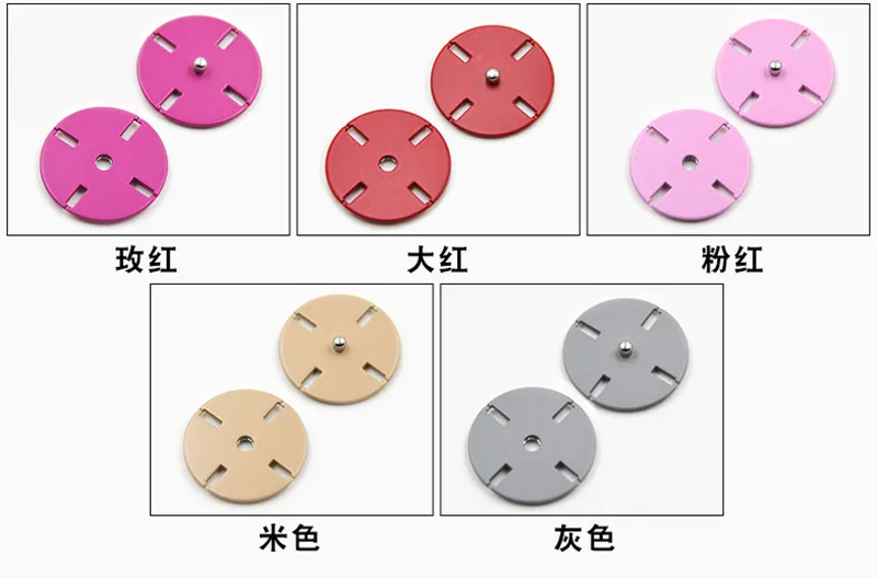 10 шт., новинка, акция, 18 мм/21 мм/25 мм/30 мм, цветные круглые оснастки для одежды, швейные украшения, пригласительные швейные принадлежности