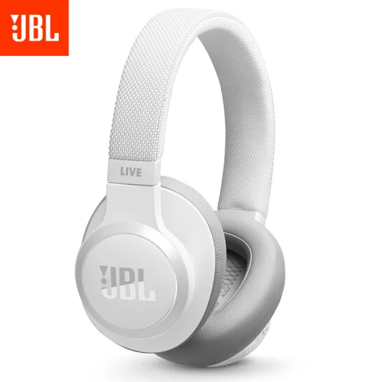 JBL LIVE 650BTNC Bluetooth наушники аудио шумоподавление AI умный голос беспроводные наушники сотовый телефон динамическая игровая гарнитура - Цвет: Белый