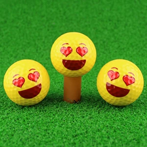 Красивый двухслойный мяч для гольфа, тренировочный мяч для гольфа, Подарочный мяч для гольфа, 3 шт./лот - Цвет: A