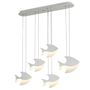 

Modern fish Led pendant light Bedroom Lamp Cozy Romantic Restaurant Bar LED pendant lamp hotel living room wl327954