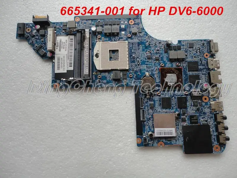 HOLYTIME محمول لوحة رئيسية لأجهزة HP DV6 DV6-6000 دفتر اللوحة الأم 665341-001 HM65 1 GB 100% اختبار