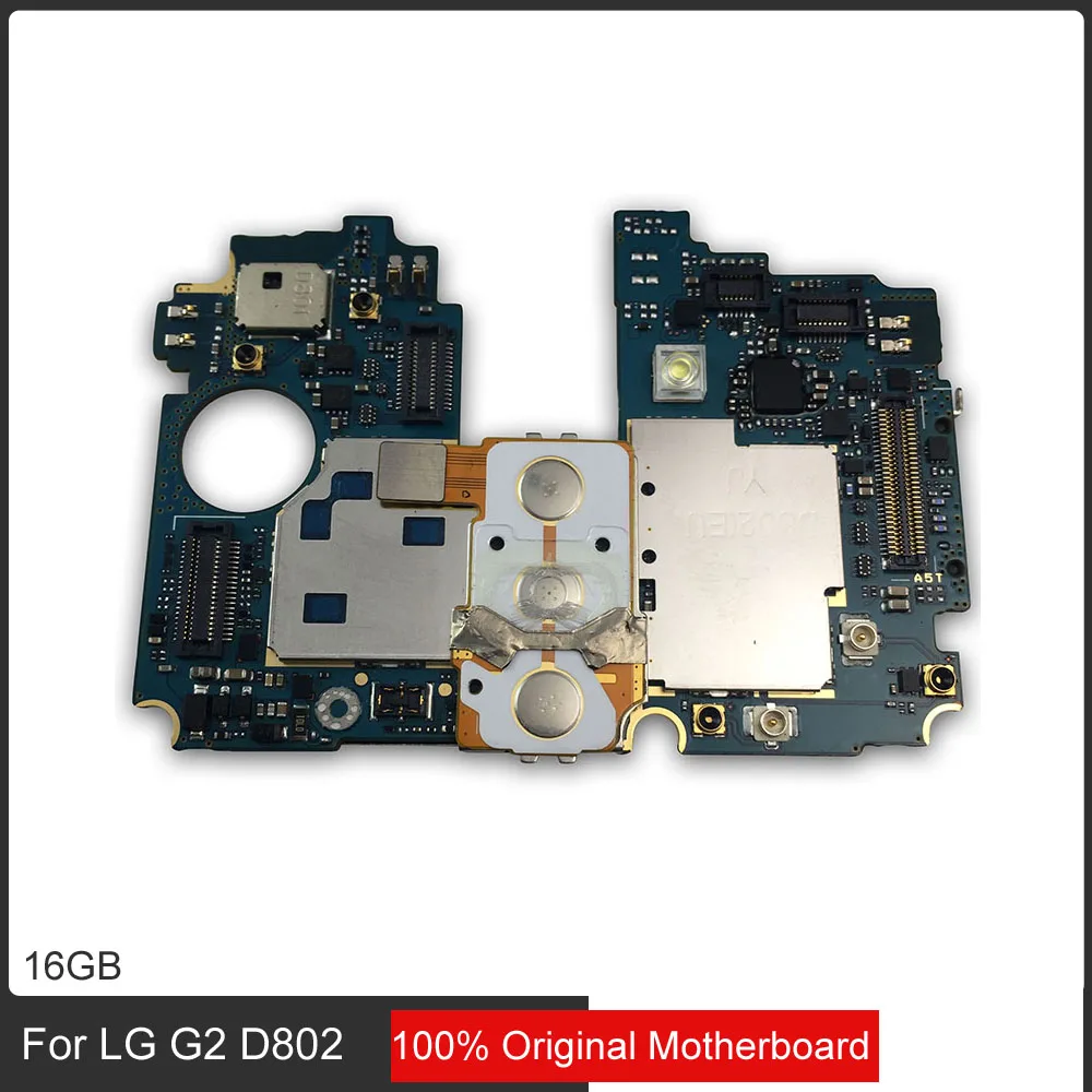 16gb для LG G2 D802 Материнские платы с системой Android, оригинальная разблокированная для LG G2 D802 материнская плата с чипами, хорошая работа