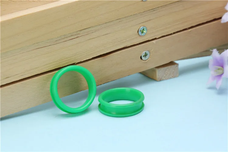 100pcs /bag Hair Scissor Pet scissors hairdressing Scissors Color Rubber Finger Ring