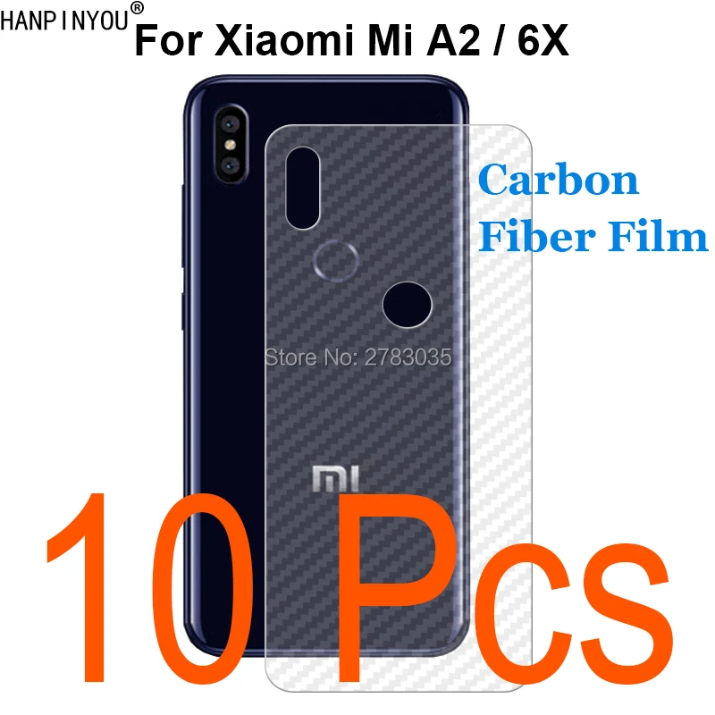 

10 Pcs/Lot For Xiaomi Mi A2 / Mi 6X 5.99" Durable 3D Anti-fingerprint Transparent Carbon Fiber Back Film Screen Protector