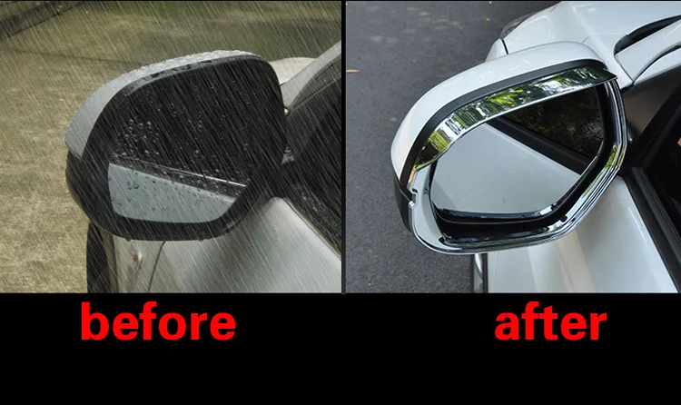 Автомобильный дизайн ABS Chrome Зеркало заднего вида бровей Обложка отделка для Honda HRV Vezel авто аксессуары 2 шт./компл. C24