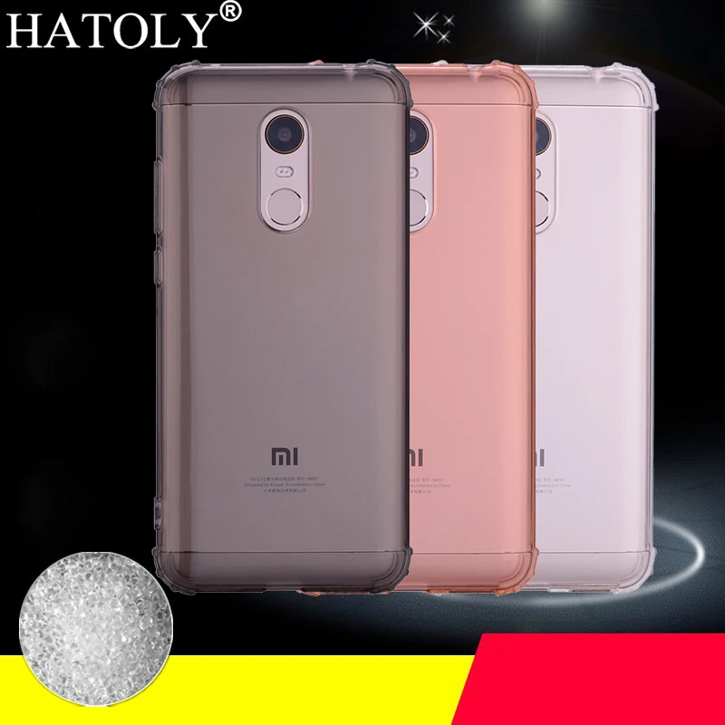 

HATOLY For Couqe Xiaomi Redmi 5 Plus Case Crystal Clear Silicone Cases Anti-knock Soft TPU Back Cover for Xiaomi Redmi 5 Plus