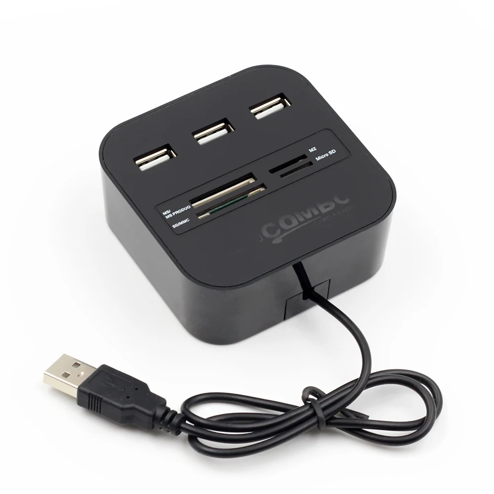 Free Shipping ALL in one Multi-card Reader with 3 Ports USB 2.0 HUB SD TF M2 Card Reader USB Combo For SD/MMC/M2/MS 5 Colors Free Shipping ALL in one Multi-card Reader with 3 Ports USB 2.0 HUB SD TF M2 Card Reader USB Combo For SD/MMC/M2/MS 5 Colors
