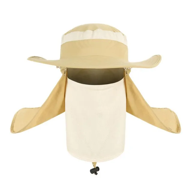 Hot Outdoors Packable Breathable Sun Wide Brim Soft Mesh Fishing Hunting Hiking Breezer UV Protection Face Neck Hat /MHB009-012