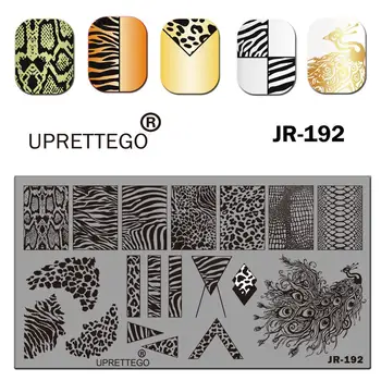 

2019 Stainless Steel Stamping Plate Template Pheonix Xmas Moon Leopard Skin Summer Punctuation Cat Stars Nail Tool JR191-200
