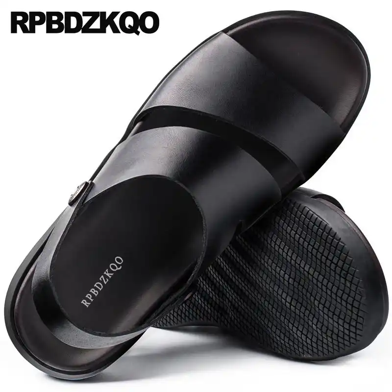 sandalias hombre cuero