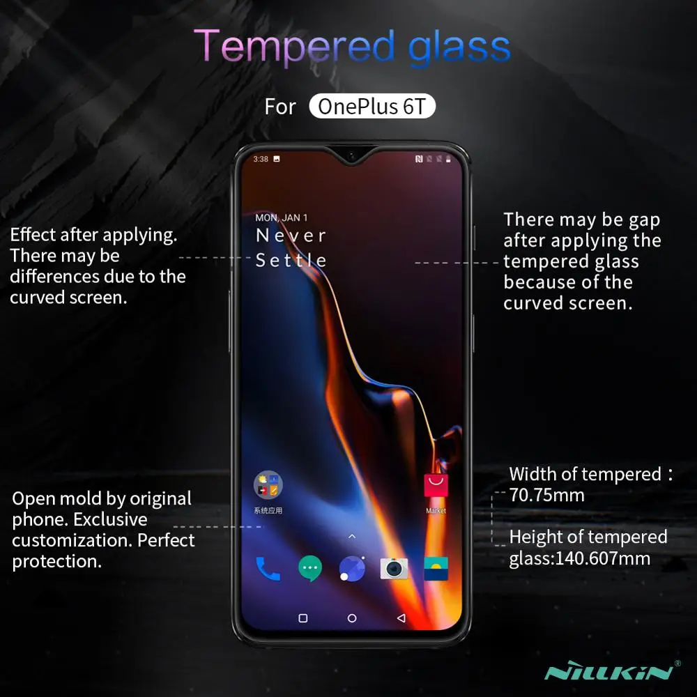 Дешево NILLKIN XD CP + MAX Защита экрана для мобильного Oneplus 7 1 + 7 полное покрытие Закаленное стекло пленка для Oneplus 7 Pro