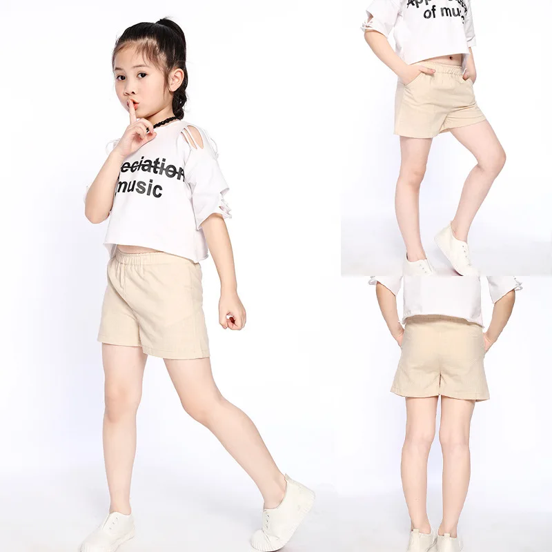 Модные стильные детские хлопковые брюки из бамбука летняя одежда шорты для малышей штаны для девочек пляжные шорты для девочек и мальчиков