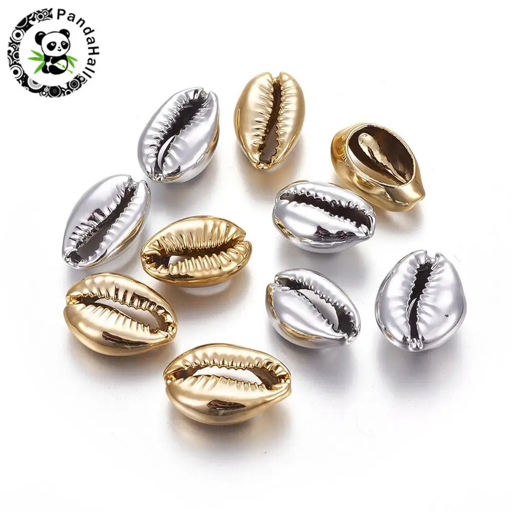

Electroplate Cowrie Shell Beads for Jewelry Bracelet Necklace Earring Making Mixed Color 15~25x10~16x7mm, Hole: 1~2mm; 20pcs/set