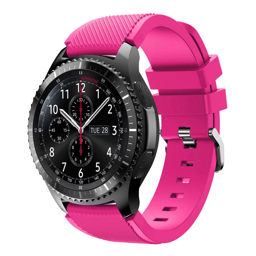 Gear S3 Frontier ремешок для samsung Galaxy watch 46 мм 22 силиконовый часов браслет huawei часы GT S 3