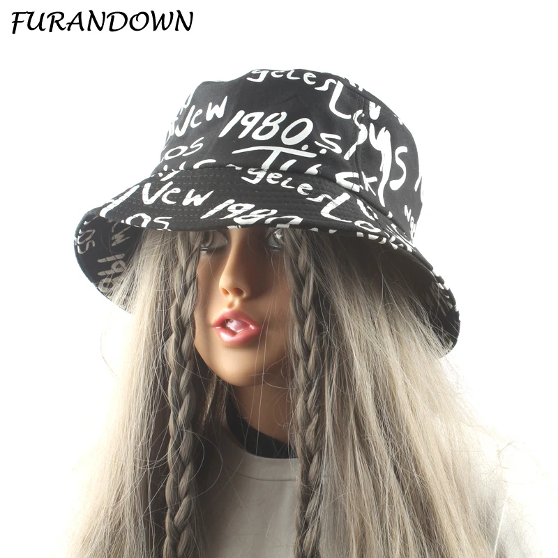 

FURANDOWN Fashion Flat Bucket Hats Adult Men Women Outdoor Sun Hat Hiphop Caps Free Shipping