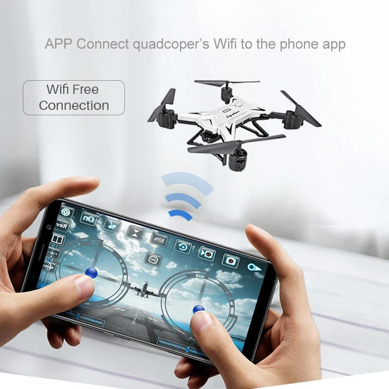 Радиоуправляемый вертолет KY601S профессиональный Дрон с камерой HD 1080P Wi Fi FPV