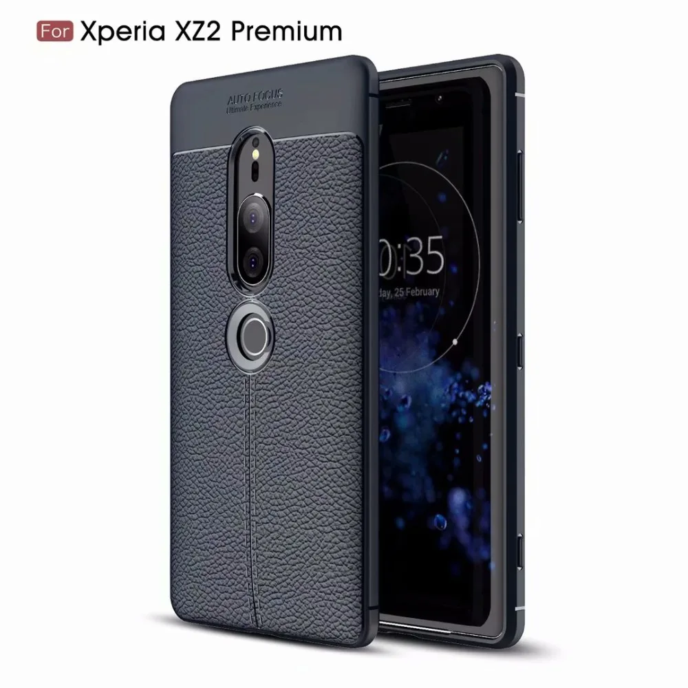 Роскошный мягкий кожаный из ТПУ чехол для sony Xperia XZ XZS Premium XZ1 XZ2 XZ3 XZ4 Compact XA1 XA2 XA3 Ultra для sony Xperia 1 10 Plus