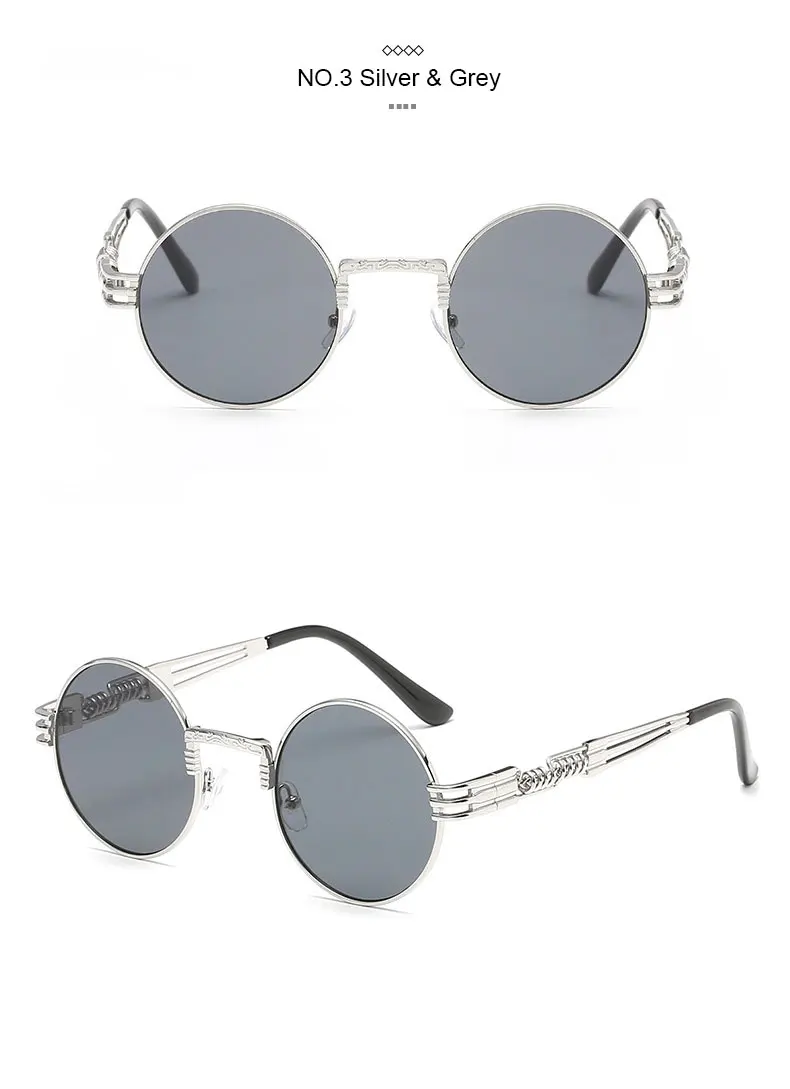 LIKEU'S Модные металлические женские солнцезащитные очки в стиле стимпанк брендовая Дизайнерская обувь Уникальный для мужчин Готический