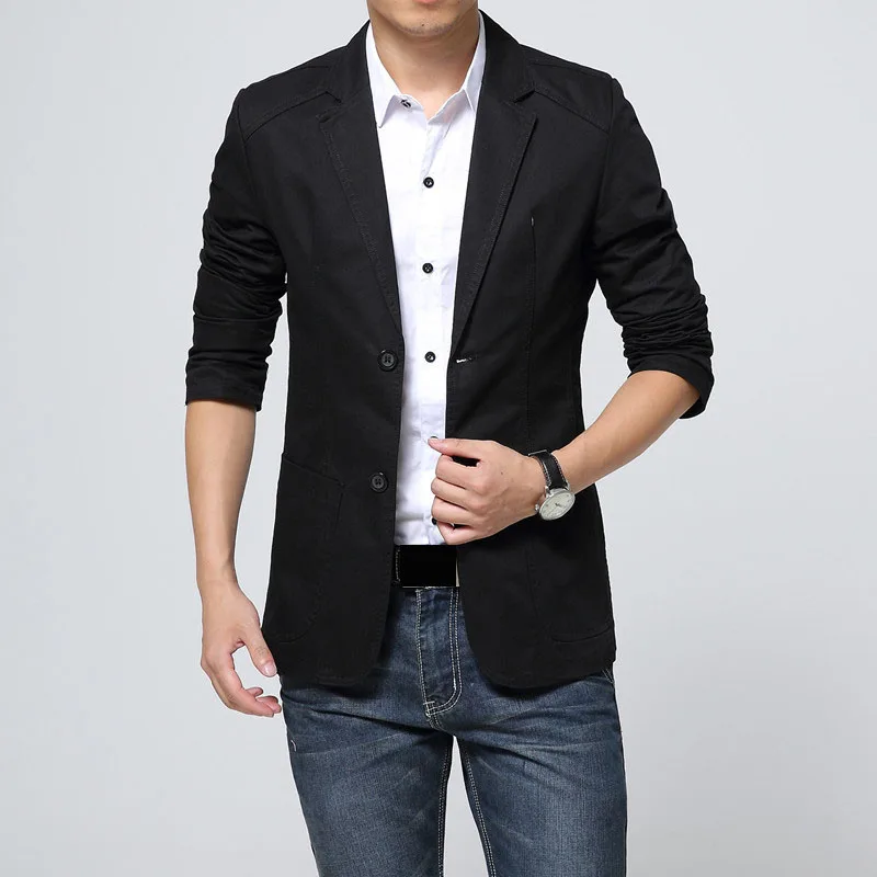 brand high quality Autumn winter men casual blazer men's cotton long suit Jacket slim fit Men's classic slim blazer for male brand high quality Autumn winter men casual blazer men's cotton long suit Jacket slim fit Men's classic slim blazer for male
