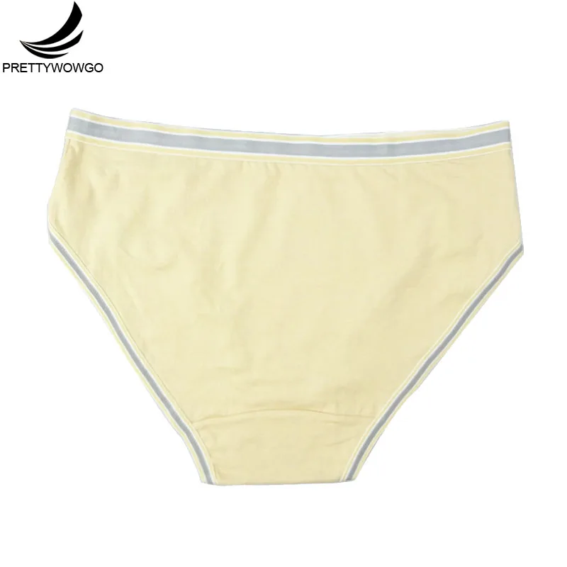 Prettywowgo Comfortable Plus Size Women Cotton Panties High Waist Women's Underwear Briefs 9168