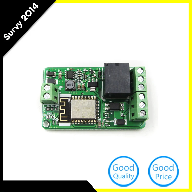 

New Arrival 1Pcs Green ESP8266 10A 220V Network Relay WIFI Module Input DC 7V~30V Relay Modules