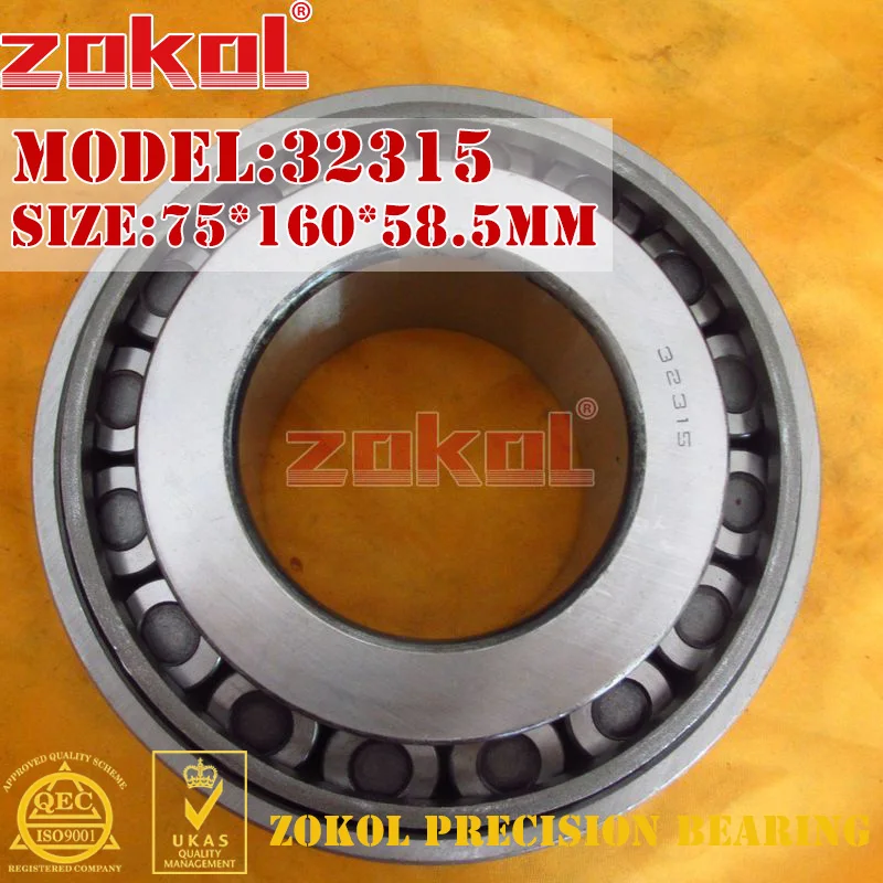 ZOKOL bearing 32315 7615E Tapered Roller Bearing 75*160*58.5mm ZOKOL bearing 32315 7615E Tapered Roller Bearing 75*160*58.5mm