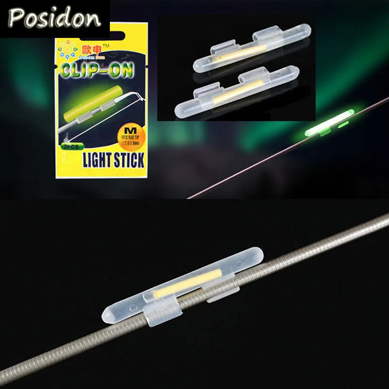 Posidon 25 мешков(50 шт.) Зажим для рыбалки флуоресцентный свет поплавок светящаяся палка