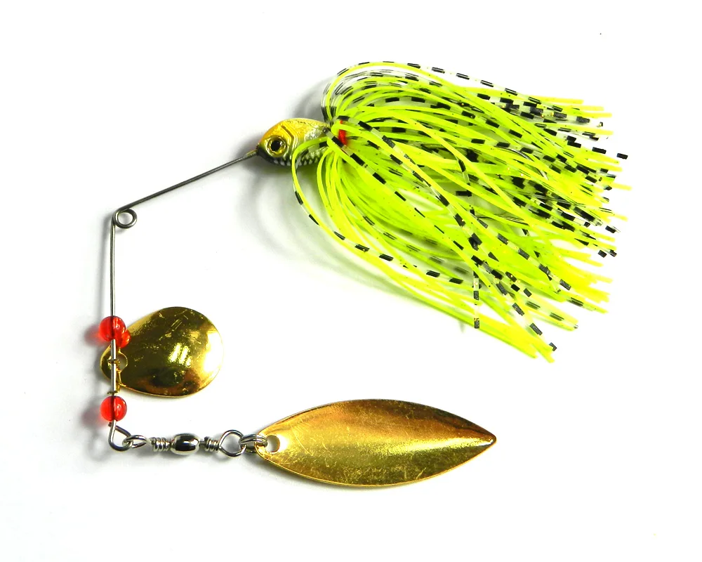 Big Sale 4pcs Metal Spinnerbait Lure Isca Buzzbait Hooks Barbed Spoon Lure Reflective Hard