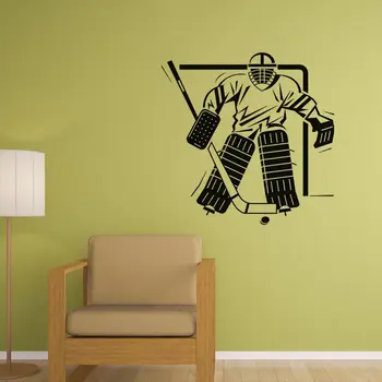 

Ice Hockey Wall Decors Bedroom Wall Decorations Sport Wall Decals Hockey Player