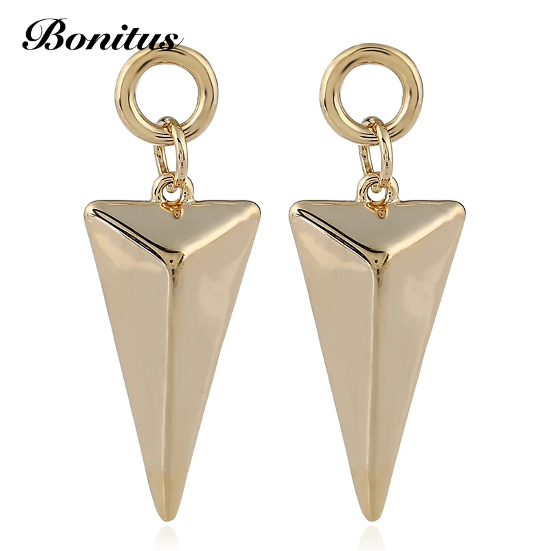 

[ Bonitus Jewelry Store ]New Arrival Fashion High-Polished Geometry Triangle Dangle Earrings for Fashion Women HOT 08E1049
